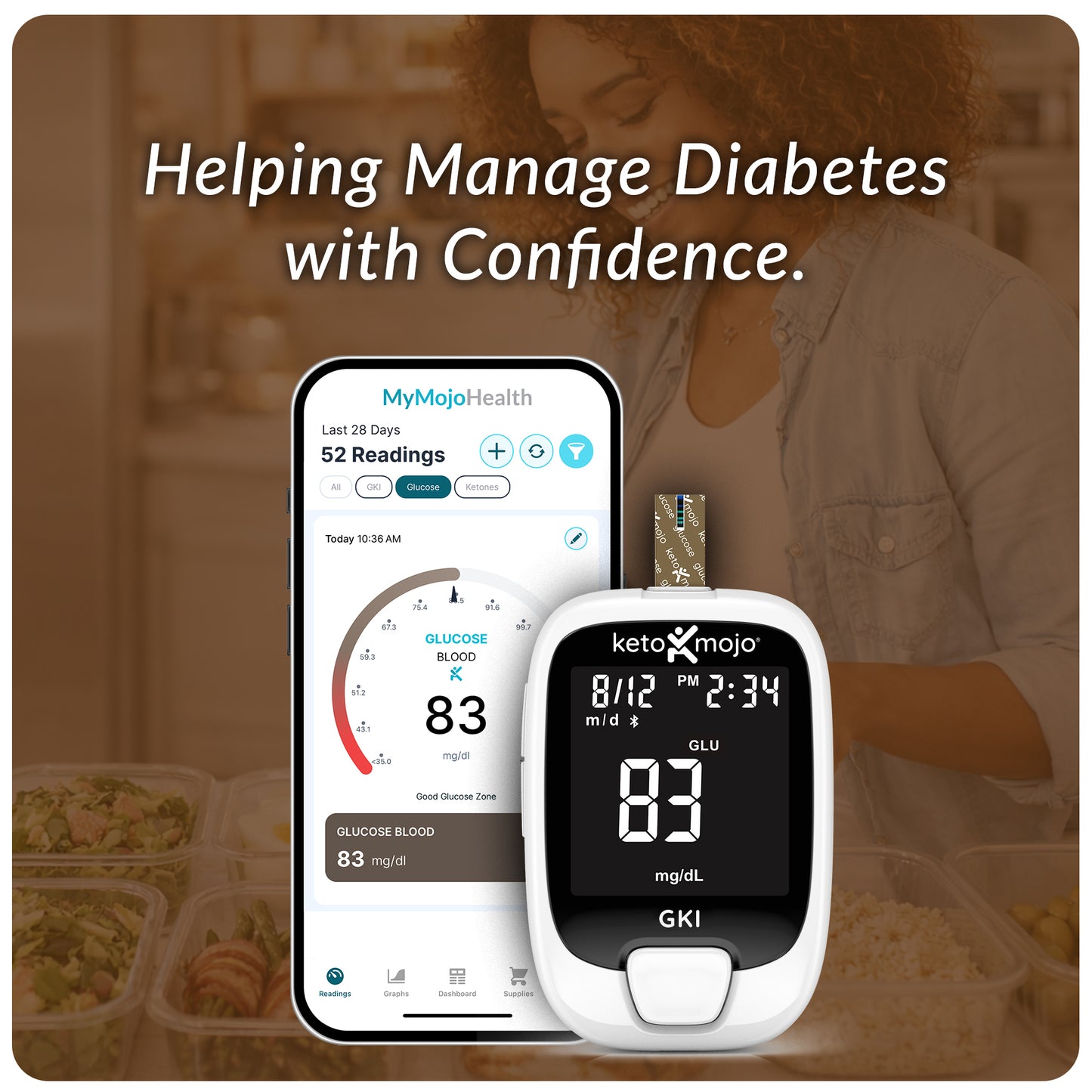 GKI-Bluetooth Blood Glucose & Ketone Meter Kit - PROMO BUNDLE