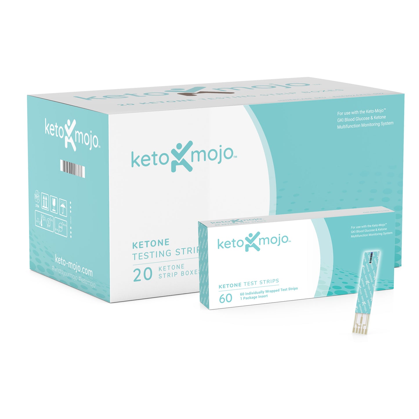 Keton-Teststreifen im Innenbehälter (20 Einheiten)