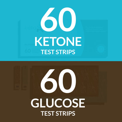 Tiras de prueba GKI (60 Glucosa + 60 Cetonas) - EL PAQUETE COMBINADO