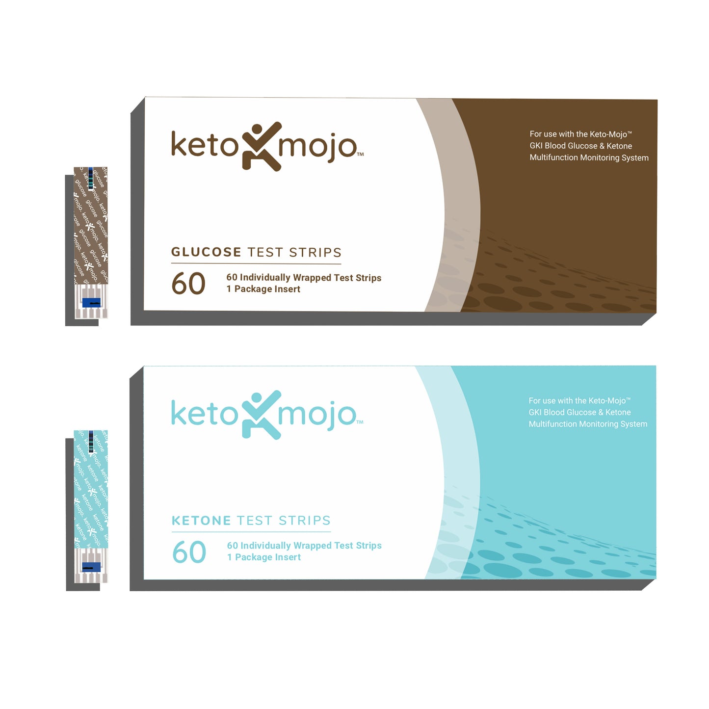 GKI Test Strip Bundle (60 Glucosio + 60 Chetoni)
