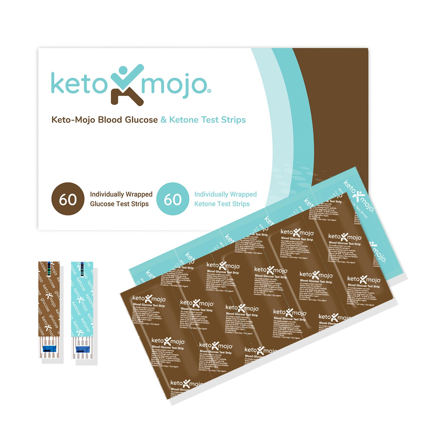 GKI Test Strips (60 Glucose + 60 Ketones) - THE COMBO PACK