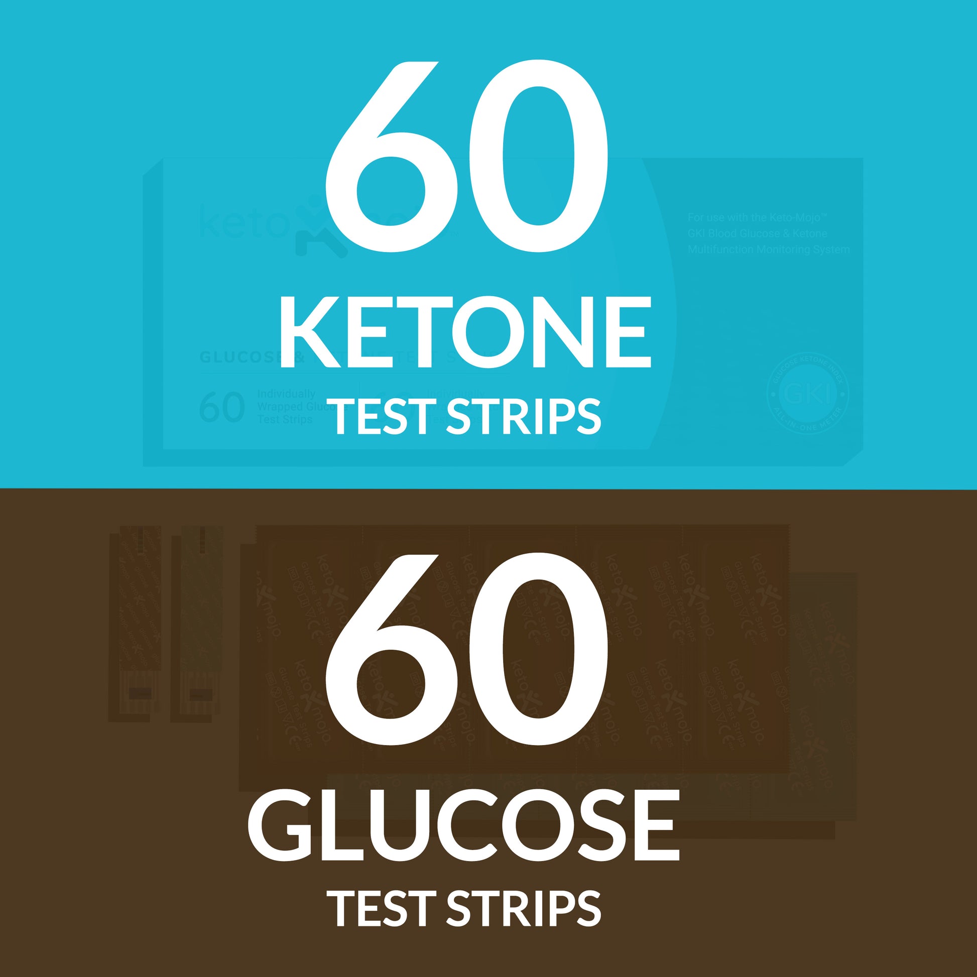 Shop Here for GKI Test Strips (60 Glucose + 60 Ketones) - EU – Keto-Mojo  Europe