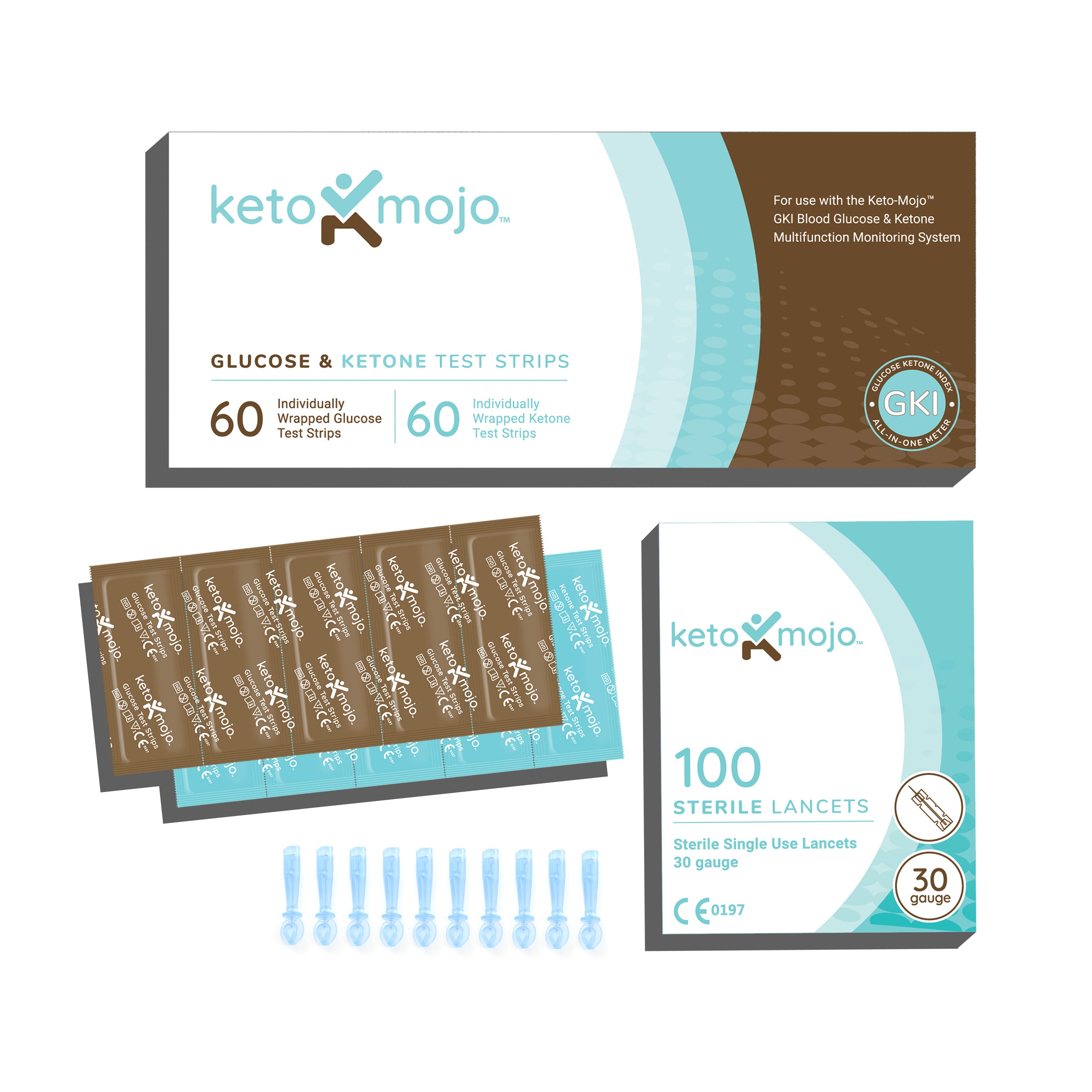 Shop GKI Glucose & Ketone Strip Super Pack | KETO-MOJO EU – Keto-Mojo ...